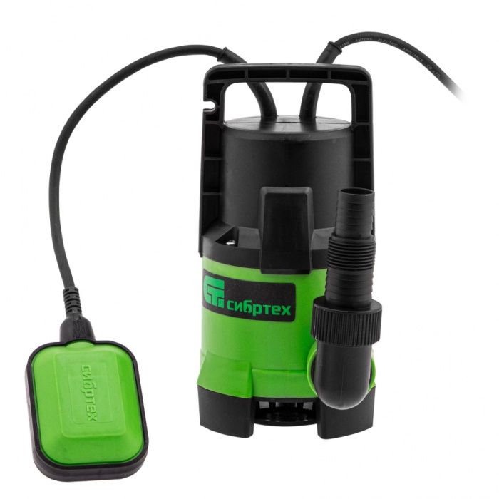 Дренажный насос для грязной воды СДН450-35, 450 Вт, напор 5,5 м, 8000 л/ч Сибртех 97263