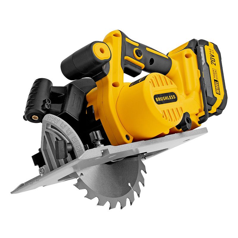 Пила циркулярная аккумуляторная бесщет. CCSH-BL-20-185, 185 мм, Li-Ion, 20 В Denzel 27409