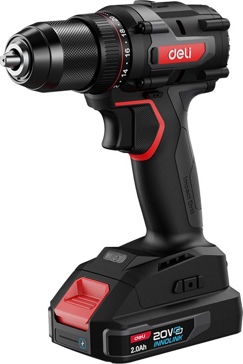 Аккумуляторная дрель-шуруповерт Deli RS EDE-DZ20-2D2 20 В, 70 Нм, 2 АКБ, 2 Ач, сумка