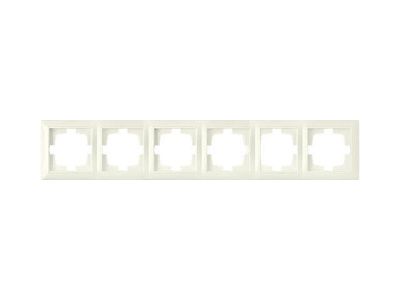 Рамка 6-местная бежевая, Стиль, Bylectrica ЮЛИГ.735212.218 беже