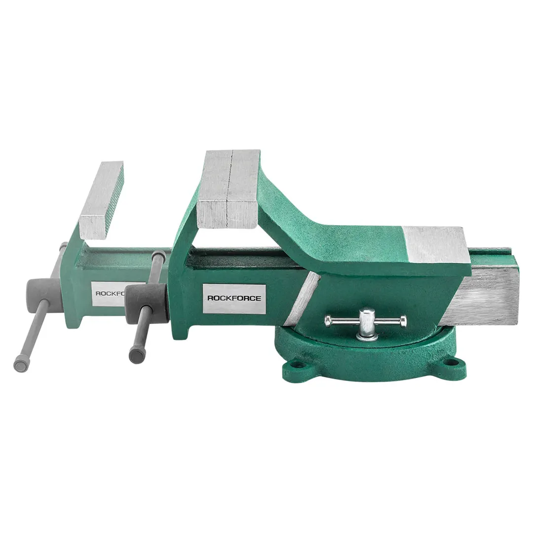 Тиски стальные поворотные с наковальней 4''-100 мм RockForce RF-6540804