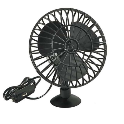 Вентилятор 5" 12V на присоске пластик SKYWAY S01901001