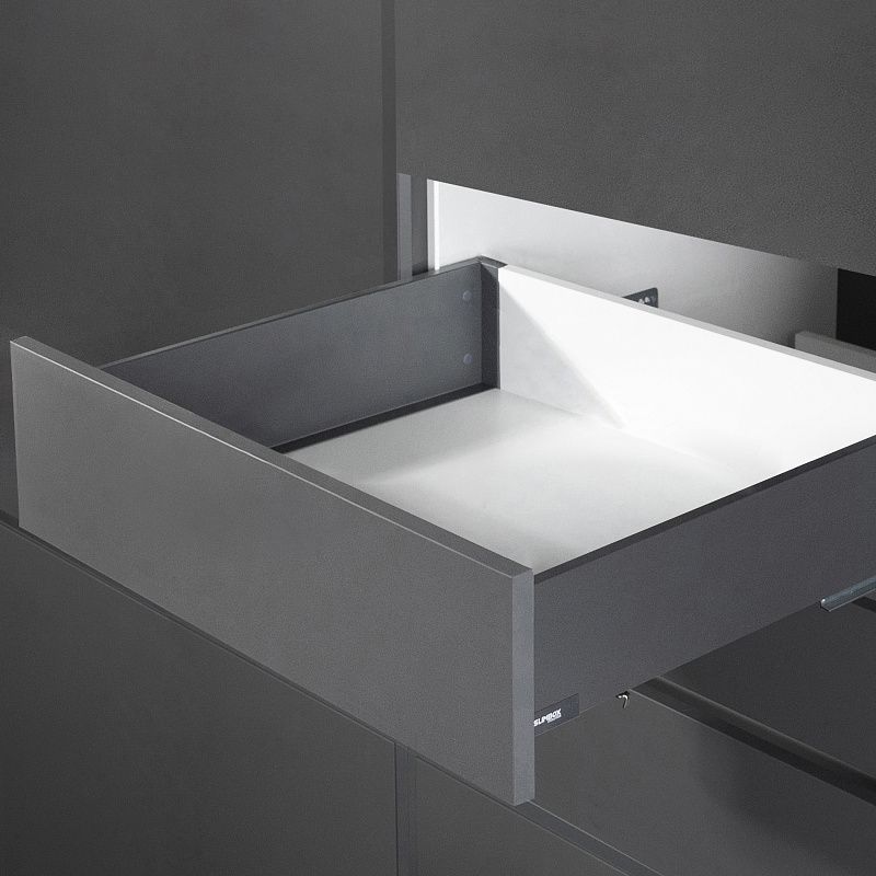 Система ящиков Evolution L-300 h116 графит PUSH TO OPEN ДСП16мм SLIMBOX EVOLUTION 117320