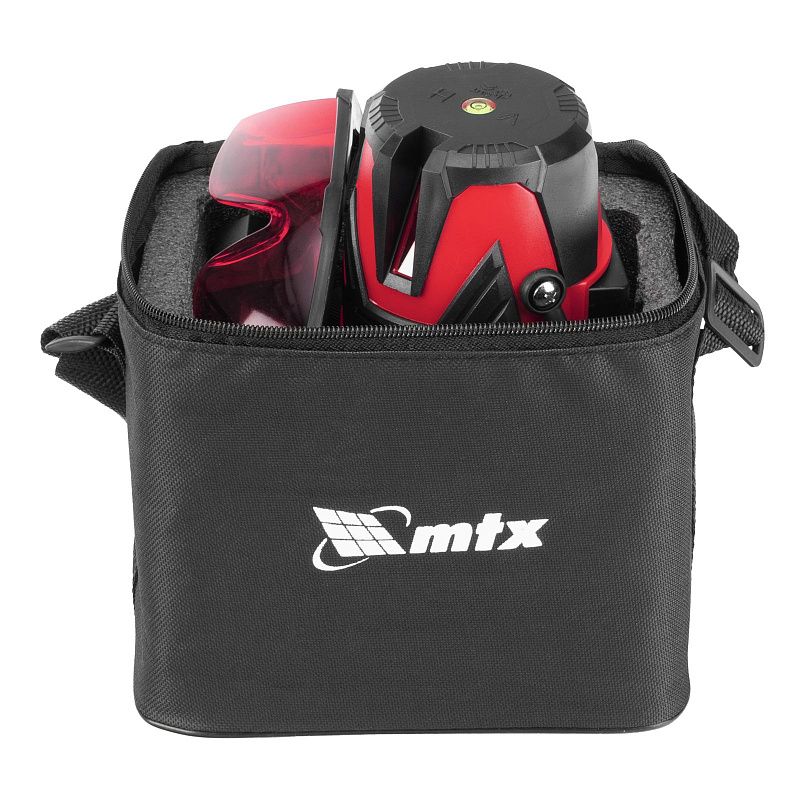 Лазерный уровень MXL RED, 30 м, красный луч, акк. Li 2400 mAh, сумка, резьба 5/8" MTX 35012