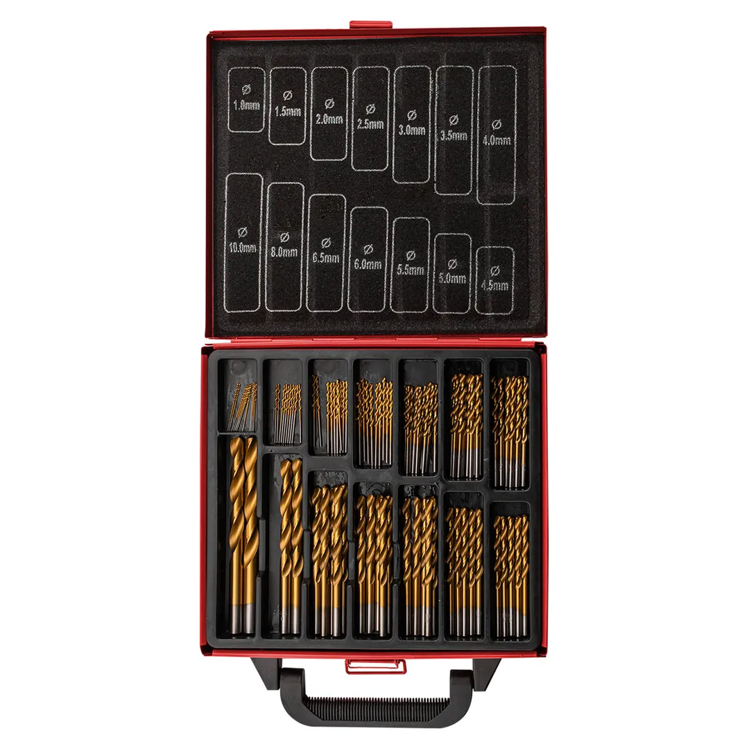 Набор сверл по металлу 1-10 мм 99 пр, для работы с мягкими металлами EVERFORCE EF-924U98