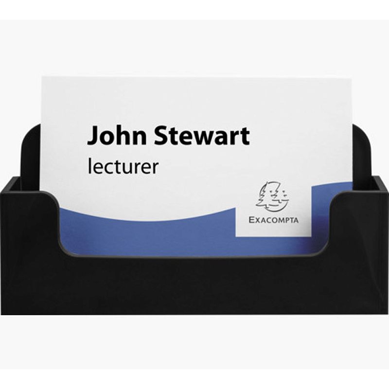 Подставка для визиток "Exacompta", 34x102x47 мм, черный