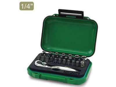 Набор инструментов MINI 30 пр. 1/4'' Toptul GABW3001