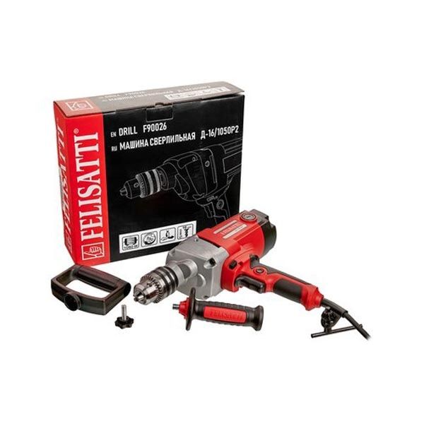 Безударная дрель 1050, 1050 Вт,низкооборотная скорость 550 об/мин Felisatti FT9104 Felisatti