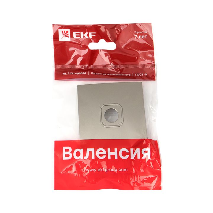 Валенсия лицевая панель розетки TV 1-местная 75Ом 5-862МГц кашемир EKF PROxima ESA00-L-027-40