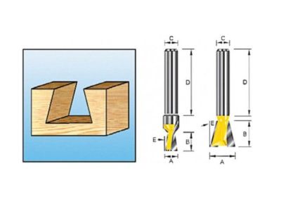 Фреза лас/хв25,4х22,2х12х38х2Т Makita D-10920