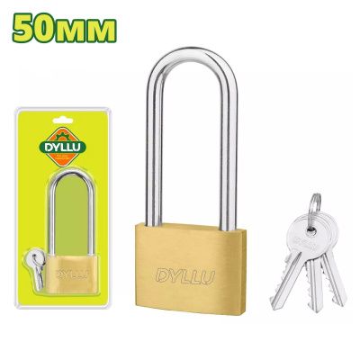 Замок навесной латунный 50 мм с длинной дужкой DYLLU DTPD2450
