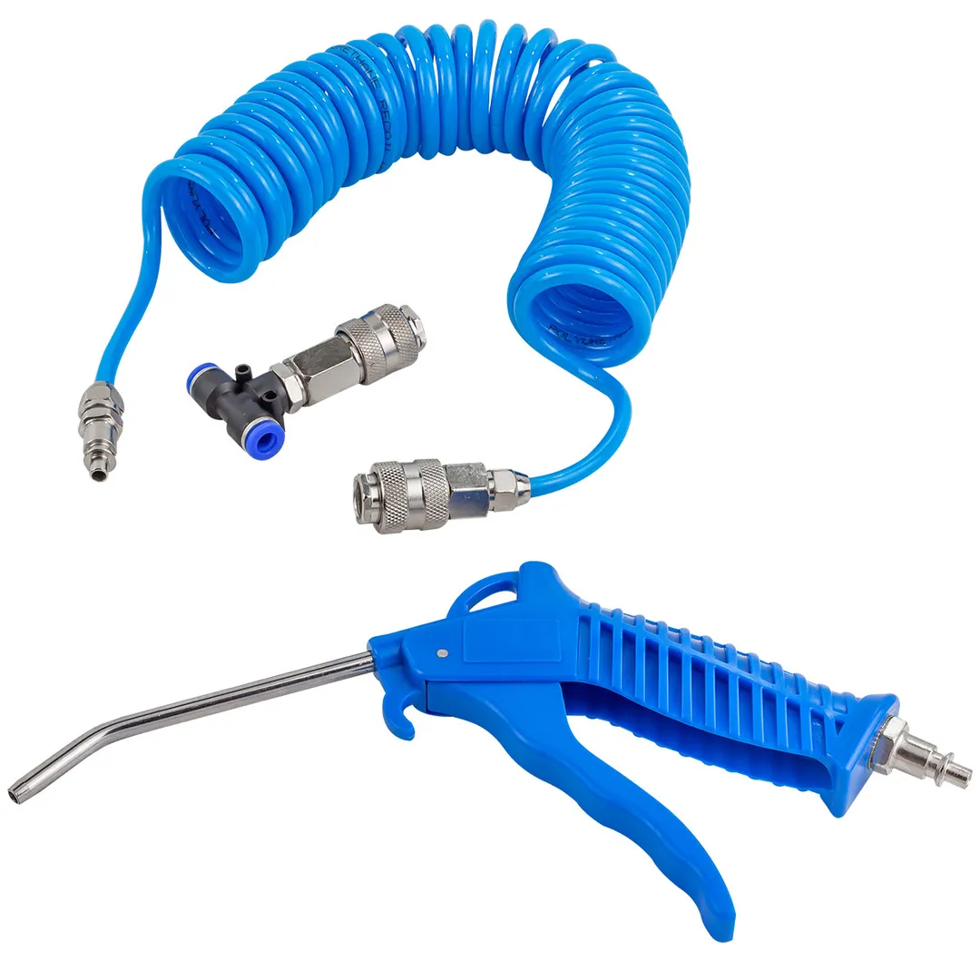 Пистолет обдувочный 120 мм со шлангом и фитингом-переходником для грузовых а/м Forsage F-SG-01