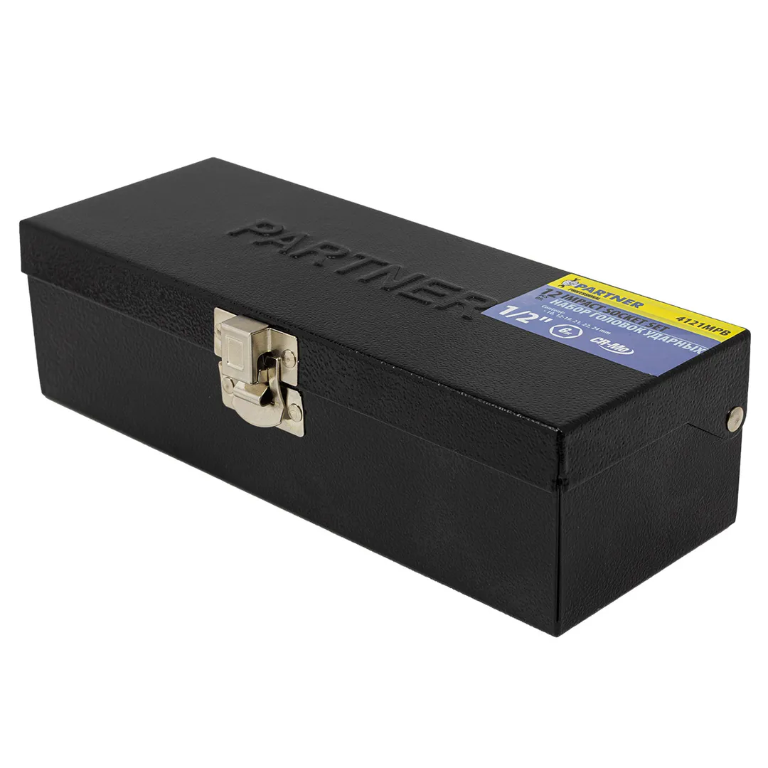 Набор ударных головок 10-24 мм 1/2'' 6-гр 12 пр Partner PA-4121MPB