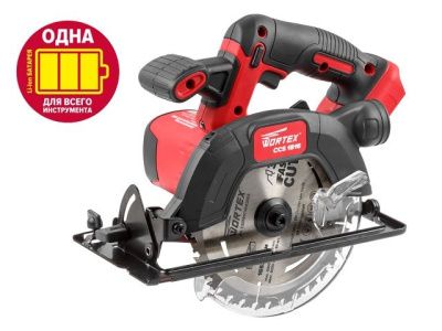 Пила циркулярная аккумуляторная Wortex CCS 1816 (CCS18160003)