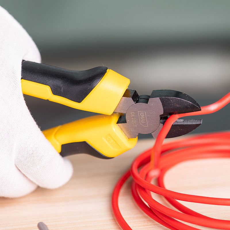 Бокорезы Deli "EDL2207", 180 мм, желтый, черный