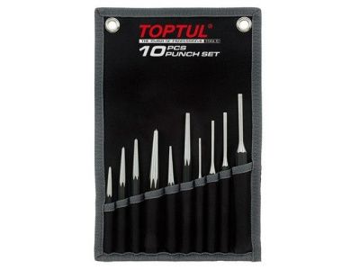 Набор выколоток 10шт на полотне Toptul GPAQ1001