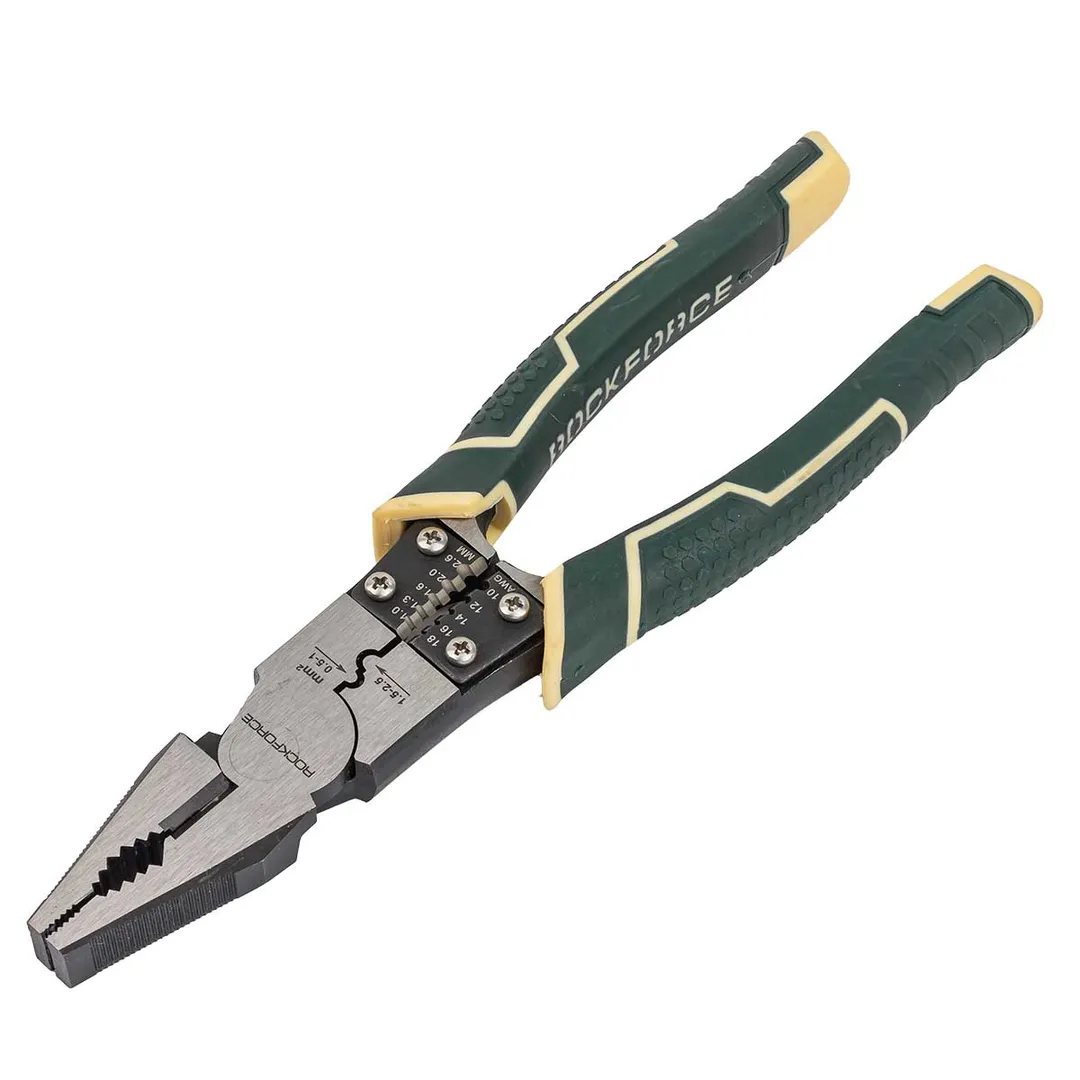 Плоскогубцы комбинированные для снятия изоляции 215 мм RockForce RF-611M215