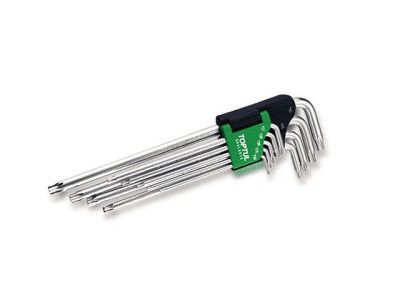 Набор ключей Torx T10-Т50 9шт с отверстием экстра длинных Toptul GAAL0915