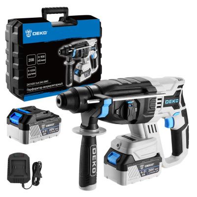 Перфоратор аккумуляторный ZKCH20 в кейсе DEKO 084-1042