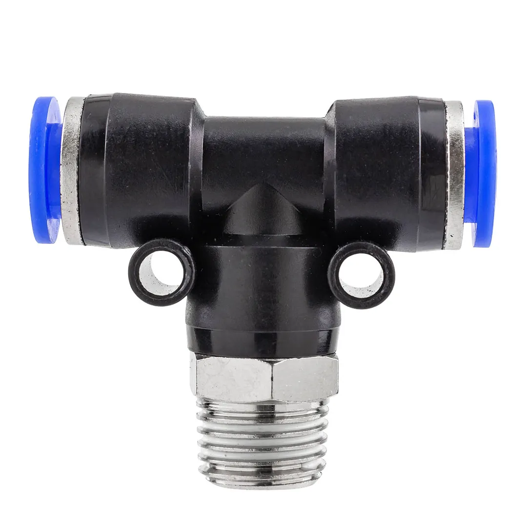 Фитинг Т-образный для пластиковых трубок 8 мм-наружная резьба 1/4'' Forsage F-SPB08-02