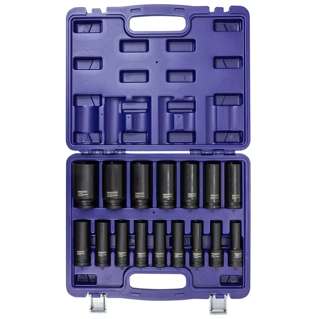 Набор головок ударных глубоких 10-32 мм 1/2'' 6-гр 16 пр YATAFORCE YF-4167-5MPB