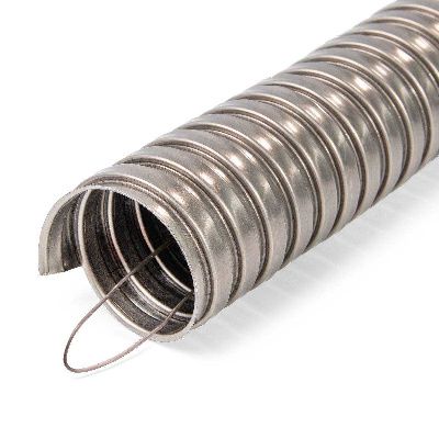 Металлорукав из нержавеющей стали, 50 м МР (INOX) 15 с протяжкой Fortisflex 82605