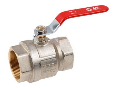 Кран шаровый 2" вн.-вн. ручка PN25 AV Engineering AVE090002