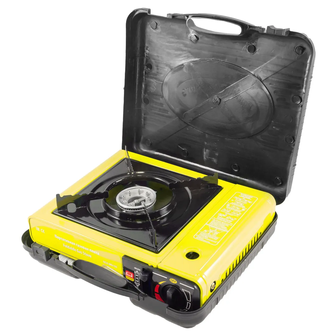 Плита газовая портативная 34х25.5х8.5 см, 2.5кВт, 700°С, расход газа 160г/ч, WMC TOOLS WMC-BDZ-MS155
