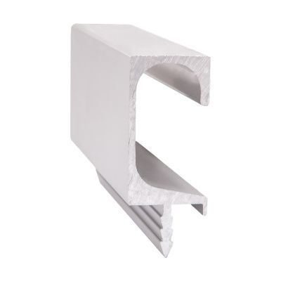 Ручка-профиль алюм. врезная C-образная, 3.5м, анода натуральная AKS 23254