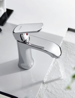 Смеситель для умывальника, цинк, хром Ledeme L1044