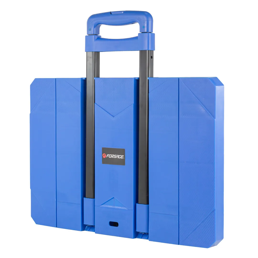 Тележка платформенная складная с телескопической ручкой и набором эластичных шнуров, г/п 180кг Forsage F-L016