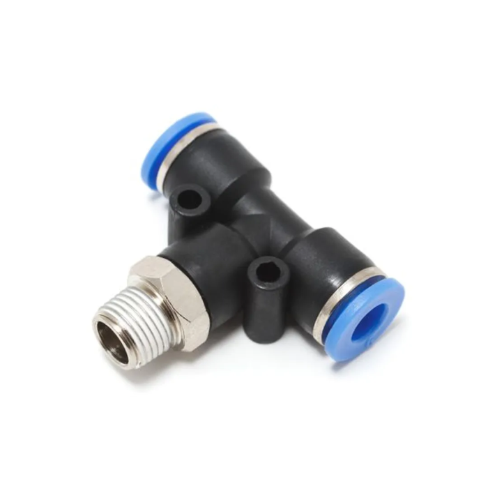 Фитинг Т-образный для пластиковых трубок 10 мм-наружная резьба 1/4'' Partner PA-SPB10-02