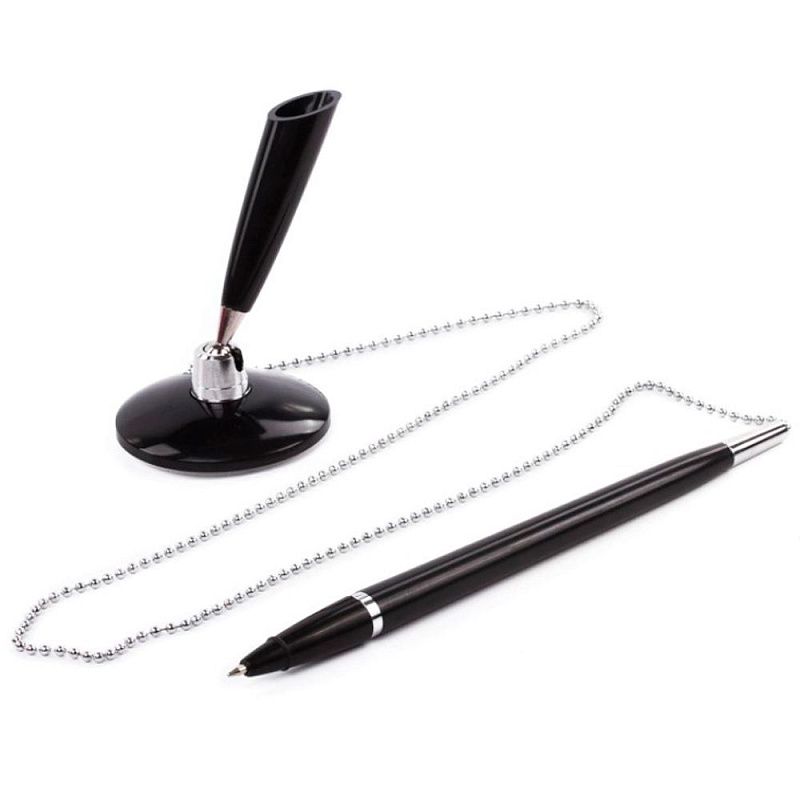 Ручка шариковая на подставке "Стэнд-Пен", 0.5 мм, чёрный, стерж. синий