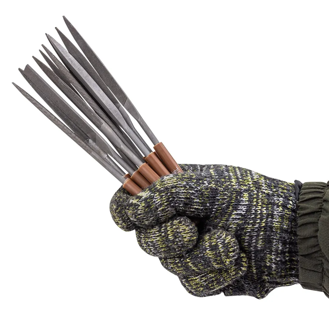 Набор надфилей разнопрофильных 180 мм, 10 пр. FORSTIME FT-6165