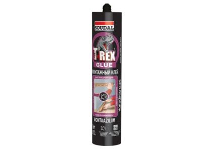 Клей монтажный T-Rex быстросохнущий бежевый 310 мл SOUDAL 127170