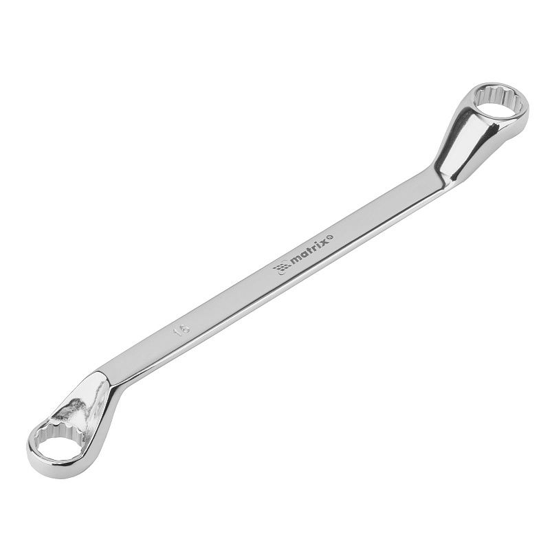 Набор ключей накидных 6 шт, 6-17 мм, CrV, Elliptical, зеркальное хромирование Matrix 15336