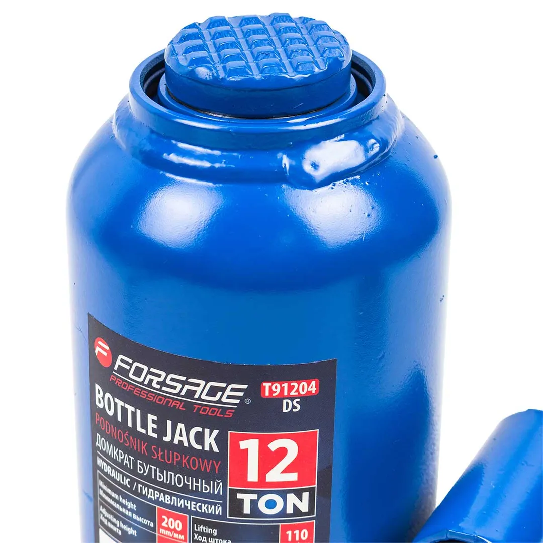 Домкрат бутылочный 12 т с клапаном, 217-407 мм Forsage F-T91204 DS