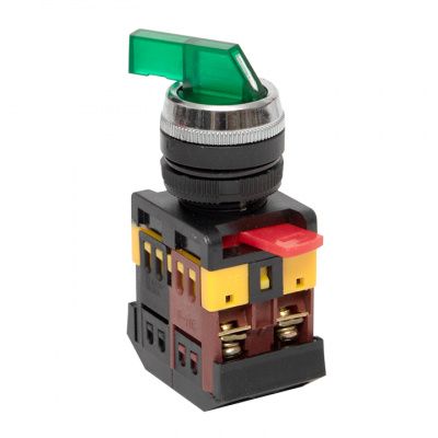 Переключатель ANLC-22 2P зеленый с подсветкой 220В NO+NC EKF PROxima psw-anlc-2p-g-220