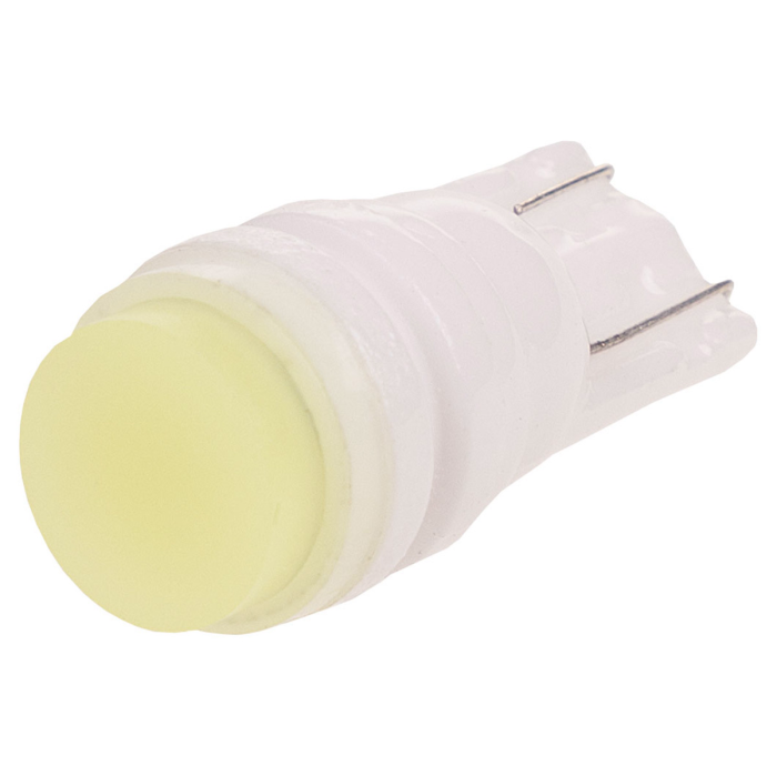 Автолампа диод T10 (W5W) 12V 3 SMD без цоколя 1-конт фарфор Белая комп.2 шт габарит/стоп/сал SKYWAY S08201260