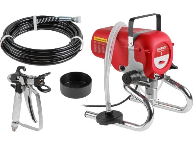Безвоздушный окрасочный аппарат LS 2215 в кор., 1200 Вт, 1600 мл/мин, 227 Бар, шланг 7.6 м WORTEX 1304439