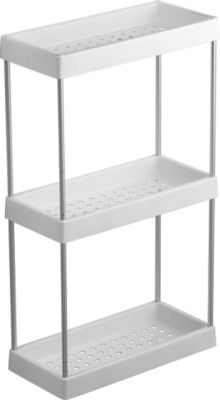 Полка в ванную, пластик + алюминий, белый Ledeme L361-3