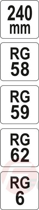 Пресс-клещи для обжима проводов RG6, RG58, RG59, RG62 Yato YT-2298