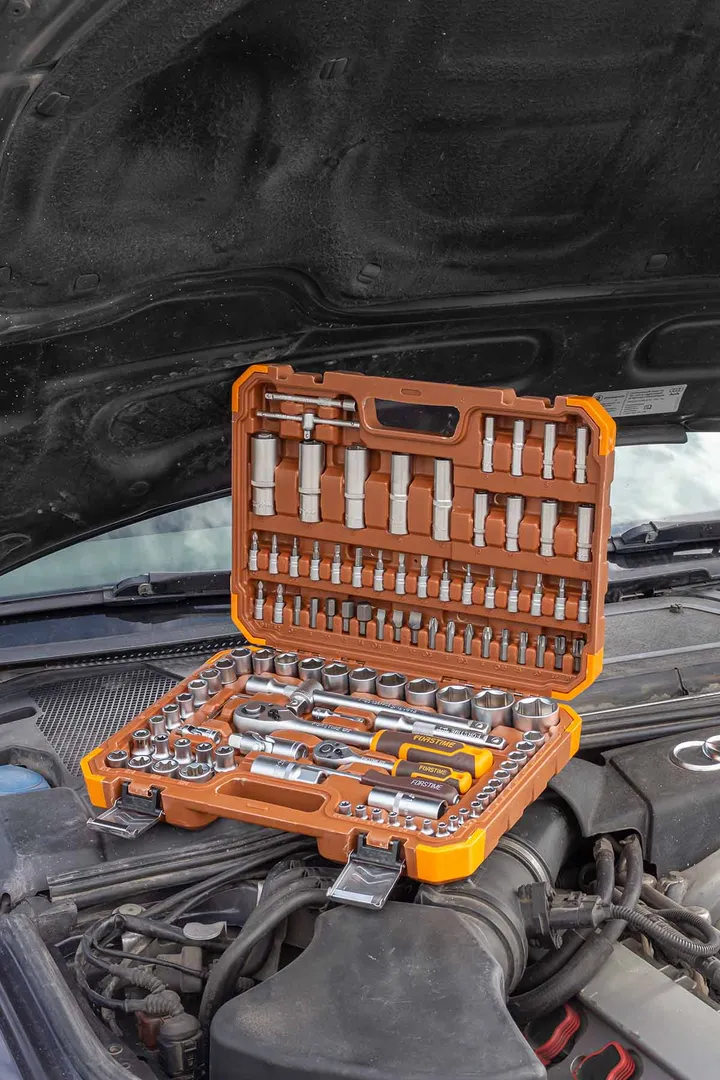 Набор инструментов 108 пр. 1/4"&1/2" 6-гр. FORSTIME FT-41082-5