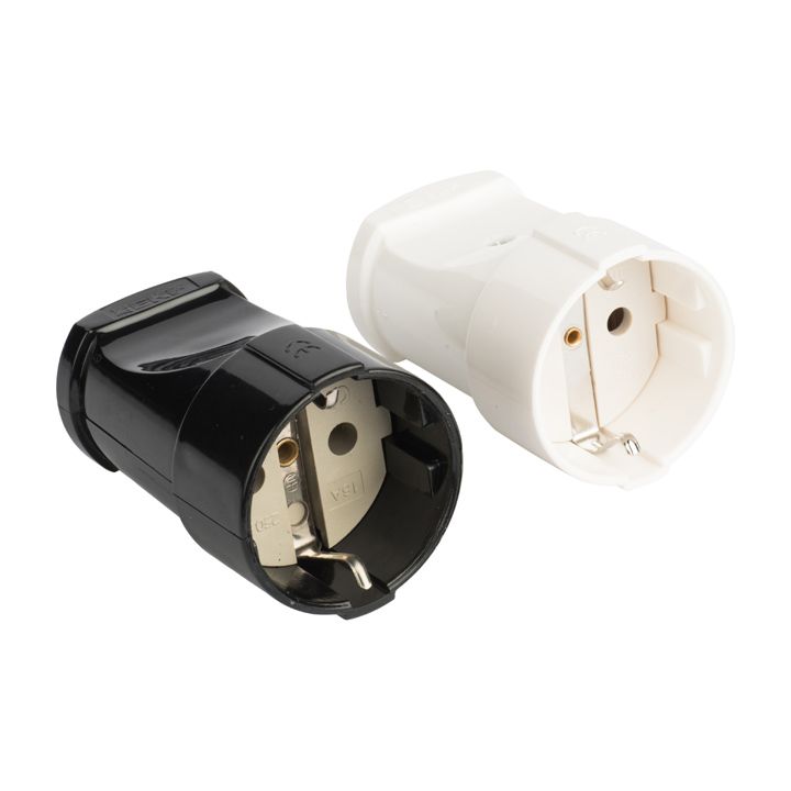 Гнездо штепсельное с/з черн, 16А 250В EKF PROxima ASG16-30