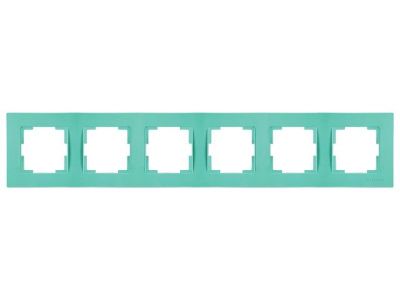 Рамка 6-ая горизонтальная зеленая, RITA, Mutlusan 22208001610