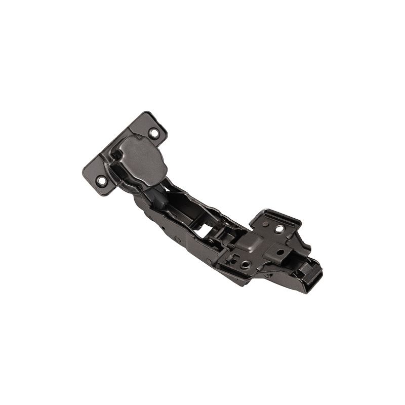 Петля 165° накладная с доводчиком 48мм h2 clip-on 3D черный никель, саморезы, заглушки, 0-е вхождение, упак 2 шт., PRIME by AKS 125481