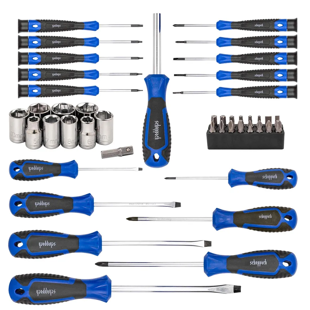 Набор отверток в комплекте с битами 44 пр Scheppach Sch-7044B