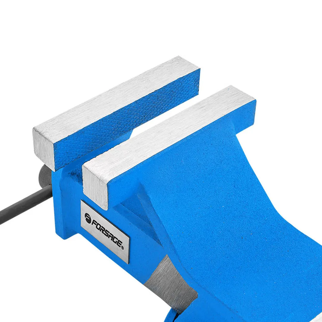 Тиски стальные поворотные с наковальней 80 мм Forsage F-6540803