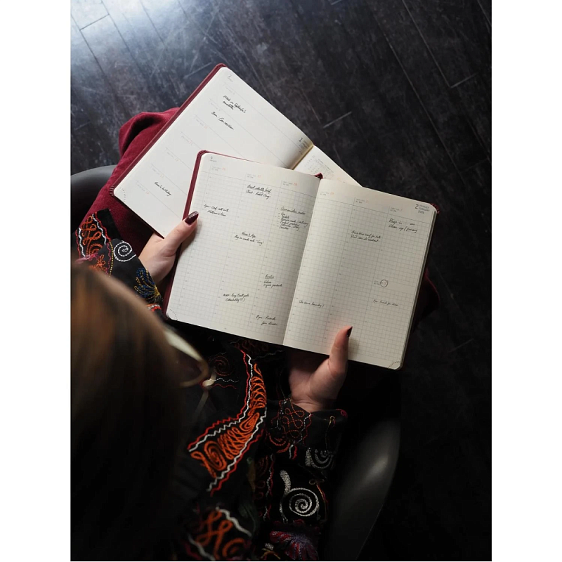 Еженедельник датированный "Rhodia", 80 листов, черный, 2026