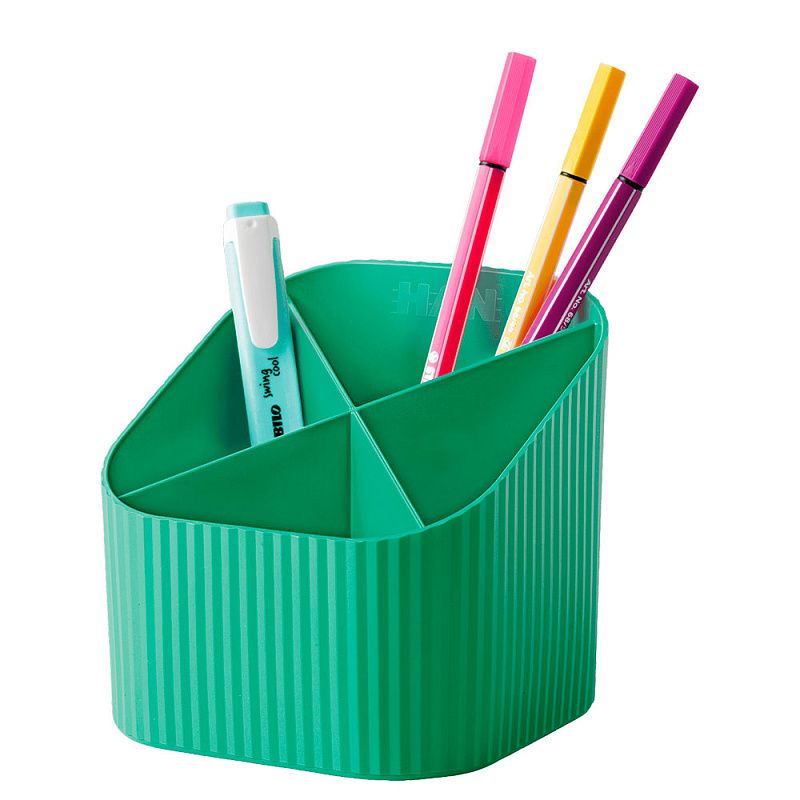 Подставка для канцелярских мелочей "Re-X-LOOP", зеленый